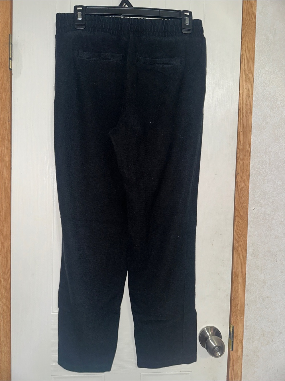 Black Drawstring Sweatpants - Picture 2 of 3